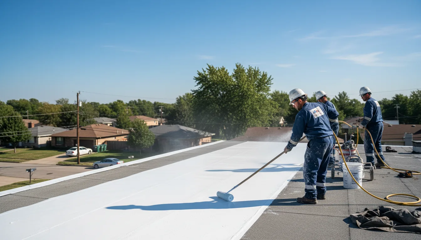 Commercial roof coating in Fieldale, VA near me